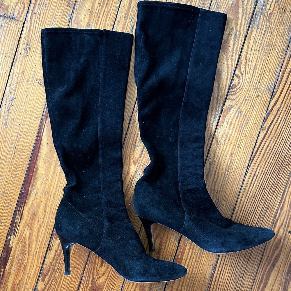 Elegant Black Knee-High Women's Boots